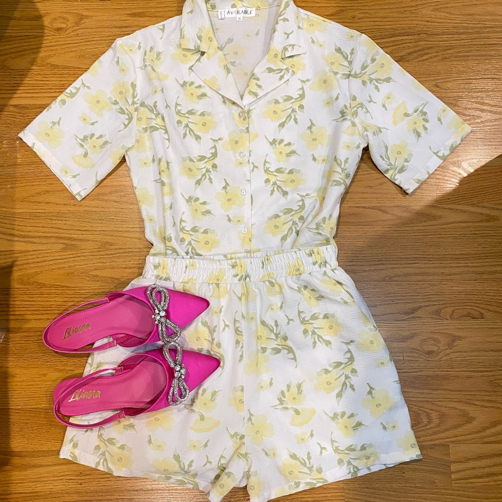 Blouse and shorts set size S